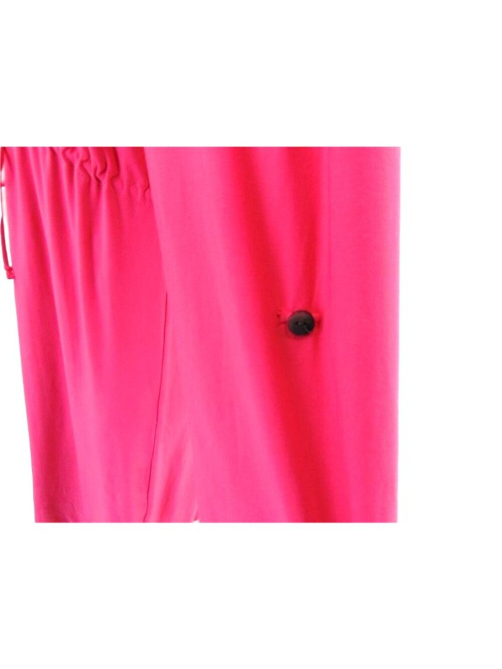 Soma Womans Pink Size L Long Sleeve V Neck  Dress Drawstring Waist Button Tab - Picture 11 of 14